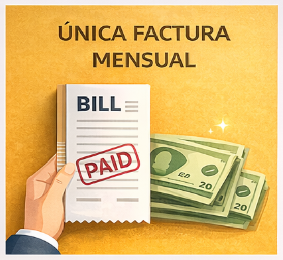 Única factura mensual